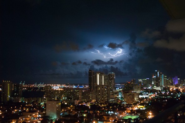 Lightning Over Miami
