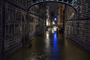 Canal at night
